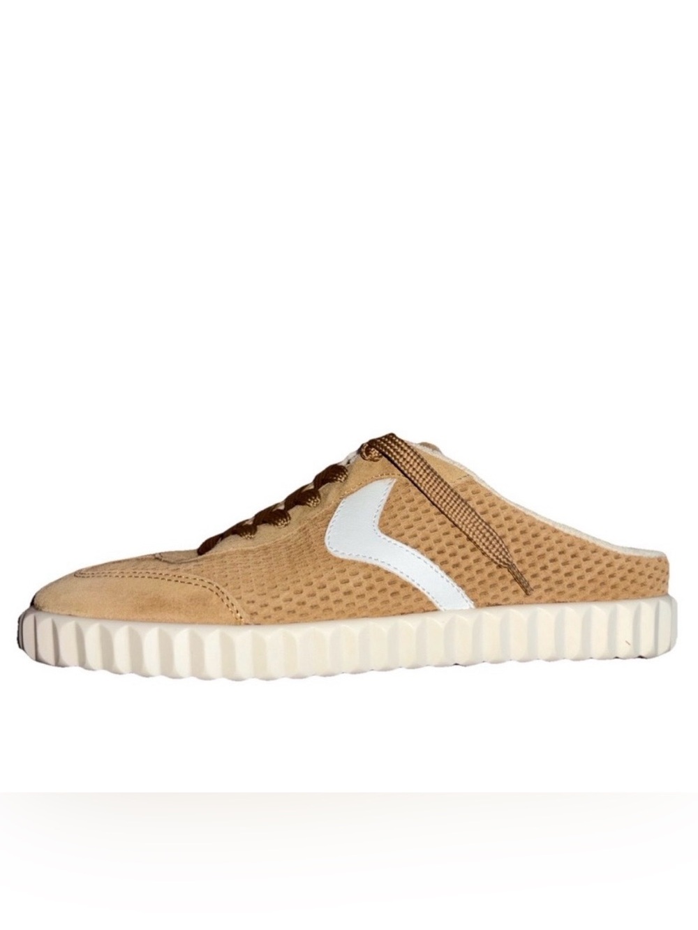 NWT VOILE BLANCHE Ines Sneaker Mule in Caramel